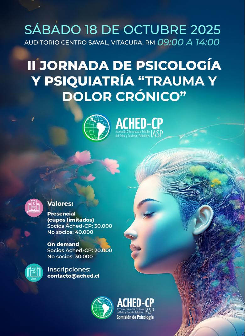ached cp, jornada de psicologia y psiquiatria, trauma y dolor cronico, centro saval manquehue